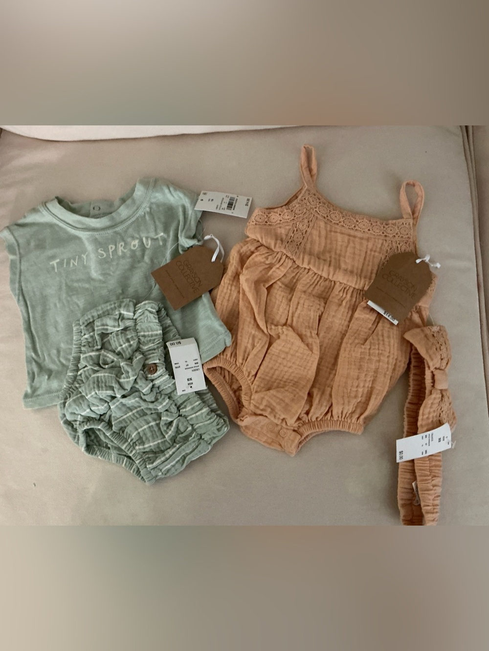 2 NEW NEWBORN OUTFITS